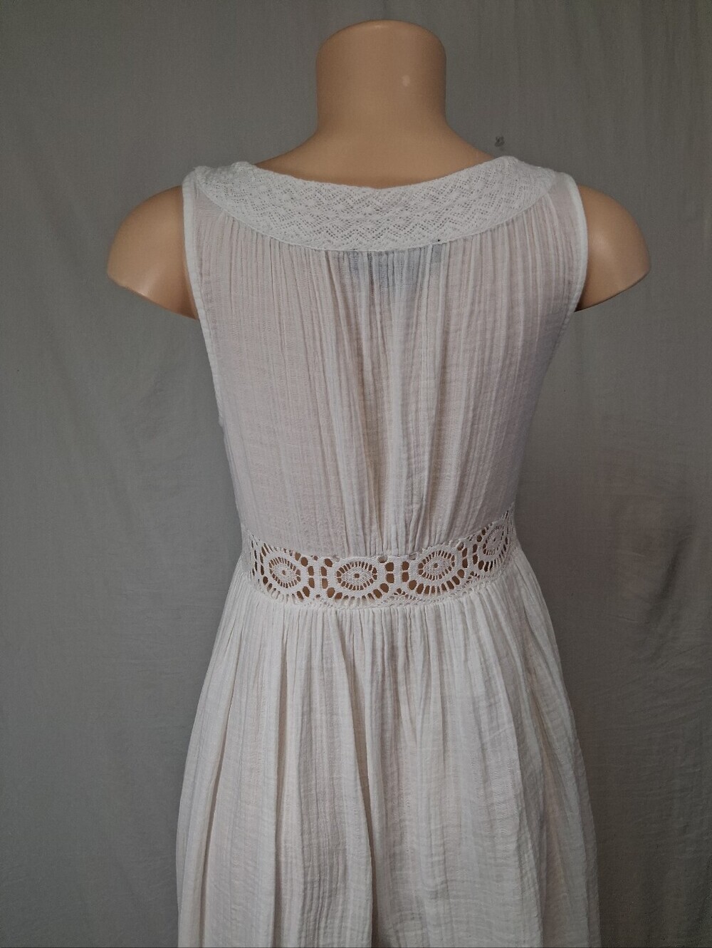 Sanctuary White Lace-Trim Midi Dress XS - Picture 12 of 16